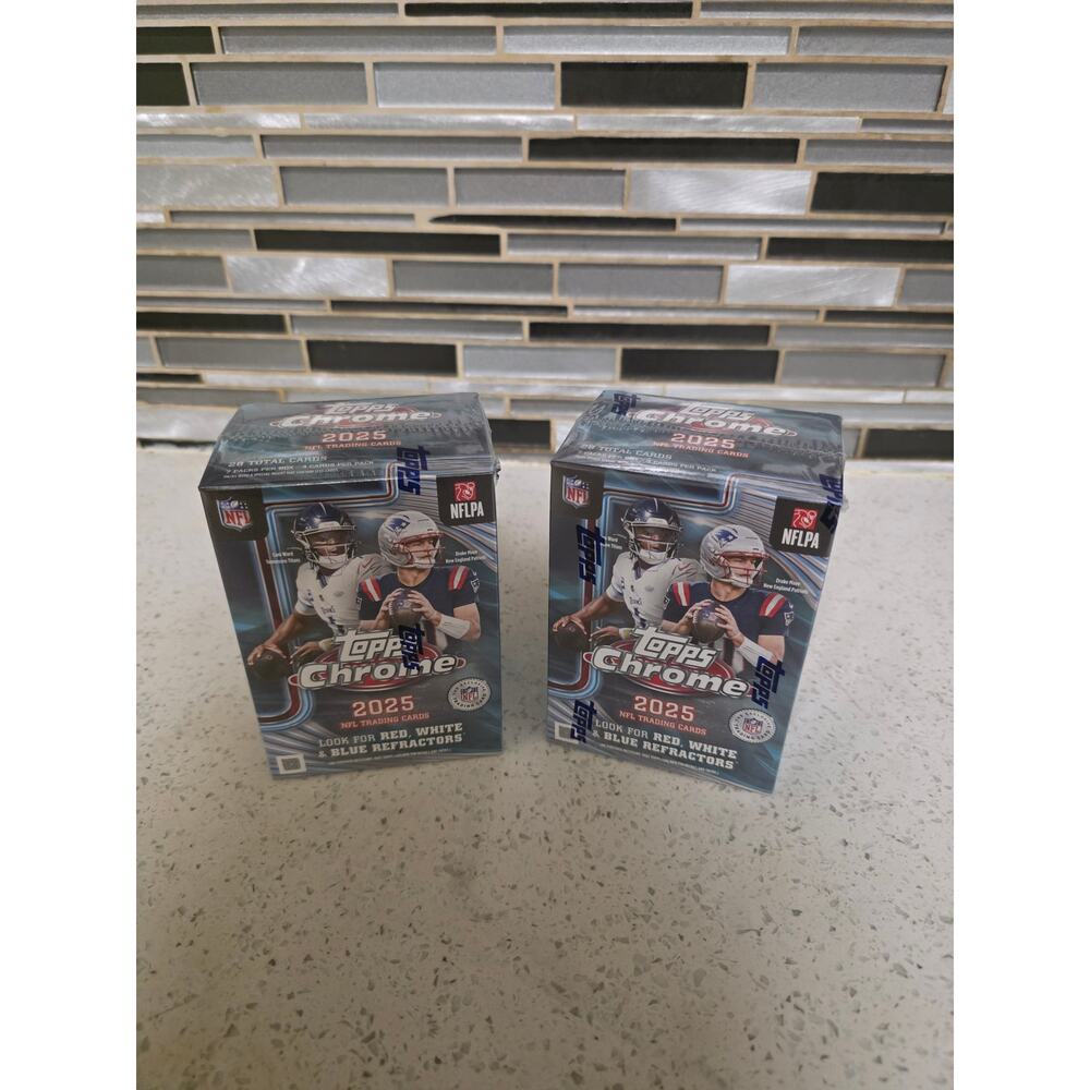 2025 Topps Chrome Football Blaster Box